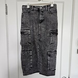 NEW w/TAG True Religion Vintage Cargo Midi Slit Skirt